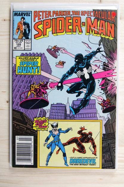 Peter Parker, the Spectacular Spider-Man #128 – Marvel (1987) 6.5 FN+ Newsstand
