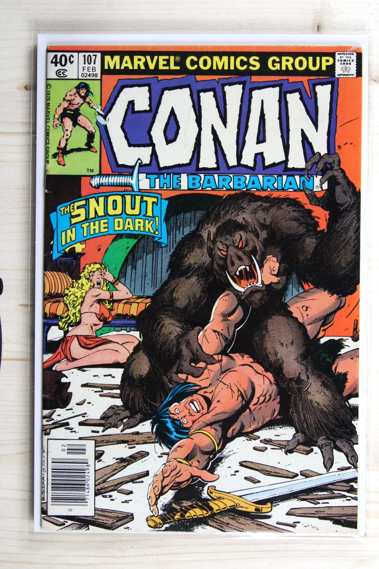 Conan the Barbarian #107 – Marvel (1980) 7.0 FN/VF Terry Austin cover | Newsstand Edition