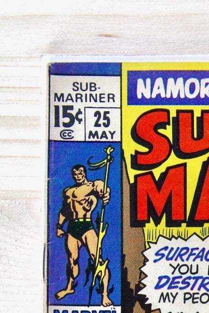 Sub-Mariner #25 – Marvel (1970) 6.5 FN+ Stan Lee