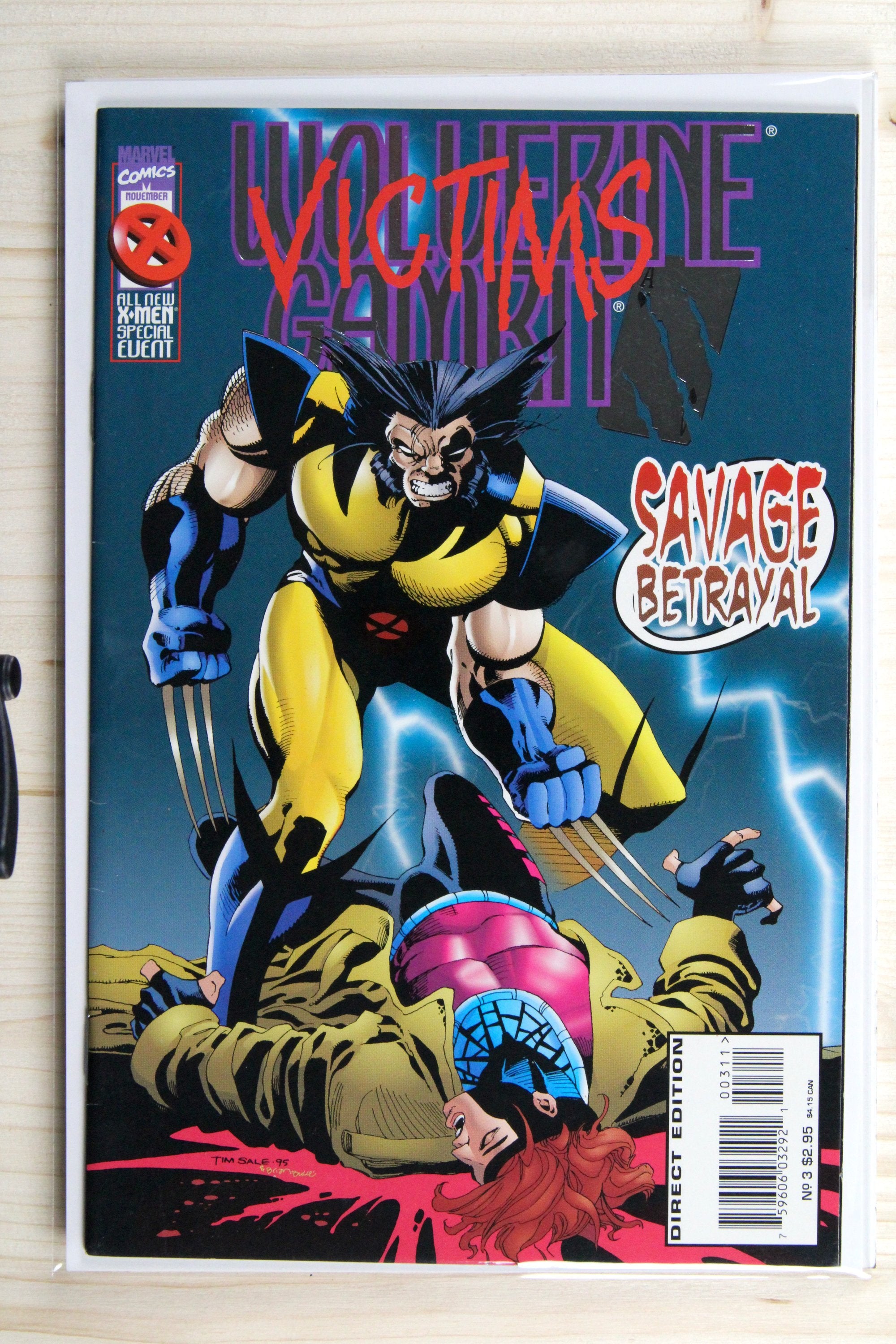 Wolverine/Gambit: Victims #3 – Marvel (1995) 9.0 VF/NM