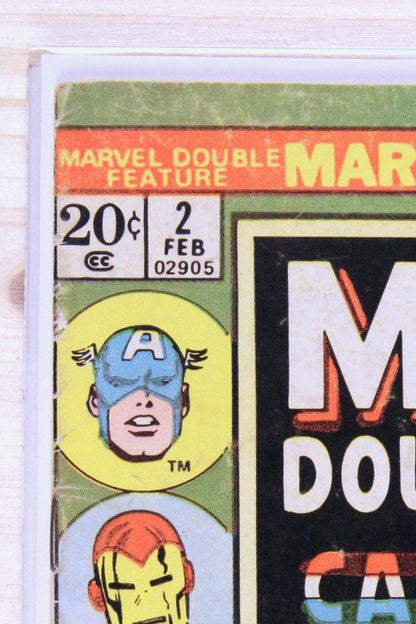 Marvel Double Feature #2 – Marvel (1974) 4.5 VG+ Jack Kirby cover | Stan Lee story