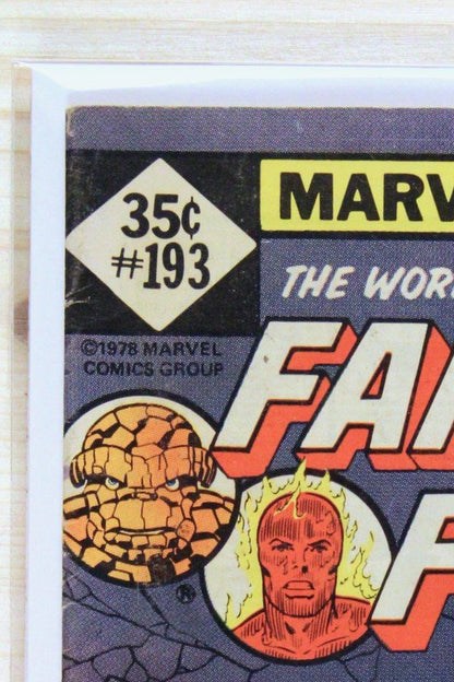 Fantastic Four #193 – Marvel (1978) 6.0 FN Joe Sinnott cover | Whitman Variant (diamond price box indicating Whitman/direct edition variant)