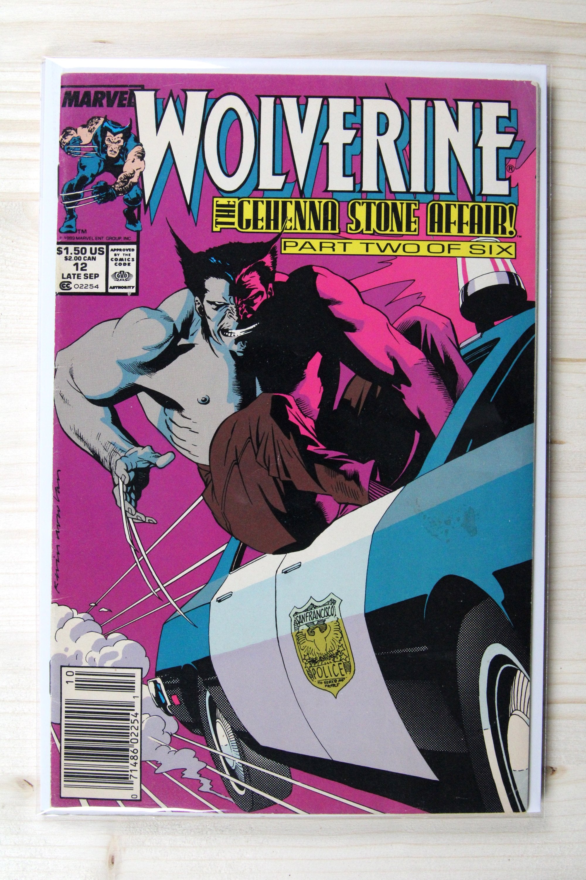 Wolverine #12 – Marvel (1989) 8.0 VF The Gehenna Stone Affair | Newsstand