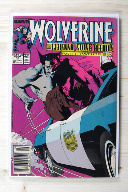 Wolverine #12 – Marvel (1989) 8.0 VF The Gehenna Stone Affair | Newsstand