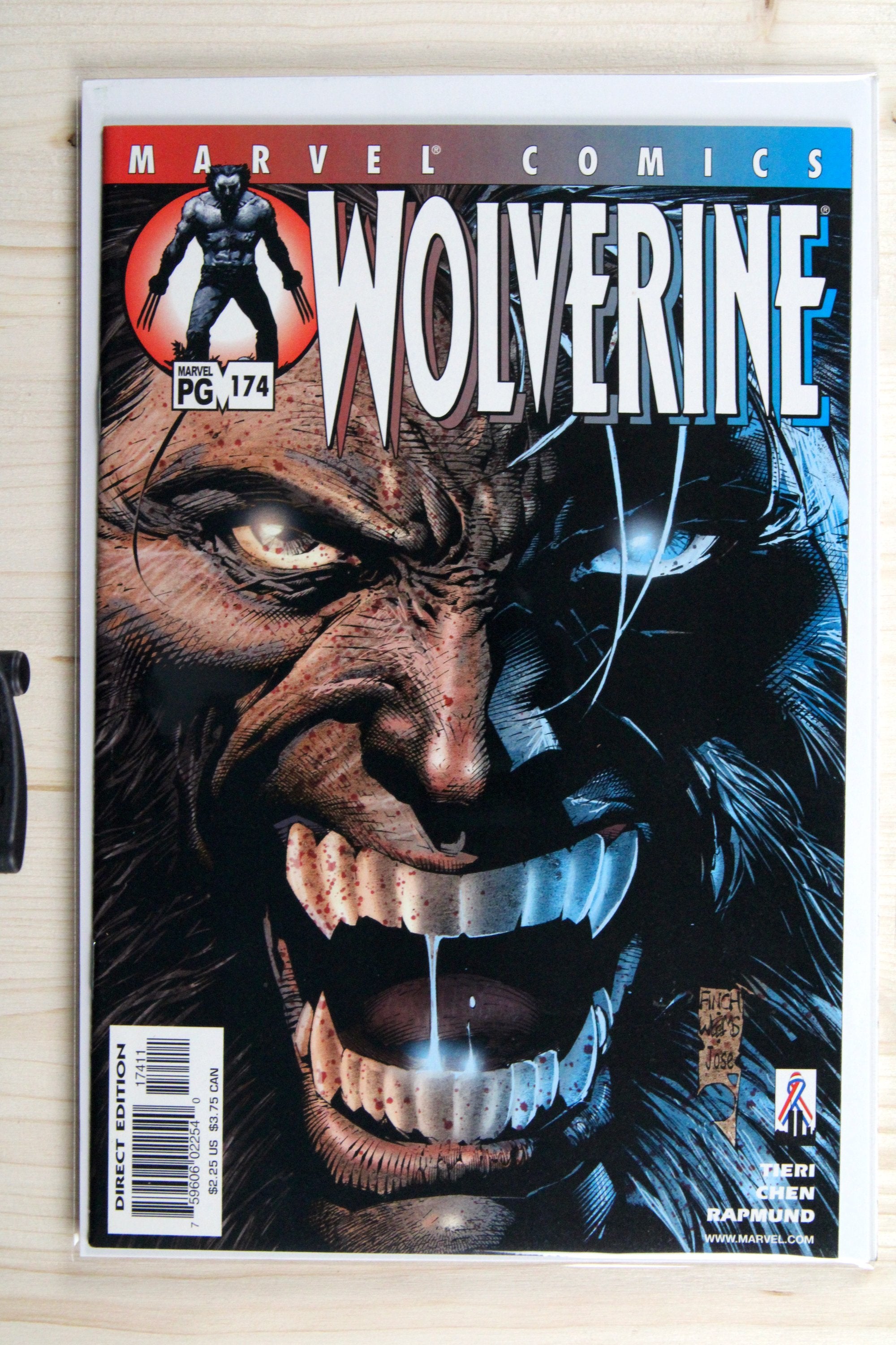 Wolverine #174 – Marvel (2002) 9.2 NM- The Logan Files | David Finch cover