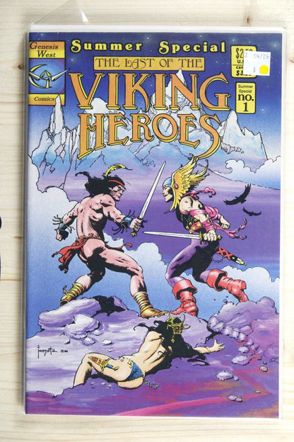 The Last of the Viking Heroes #1 – Genesis West (1987) 9.2 NM- Jack Kirby cover | Summer Special No. 1