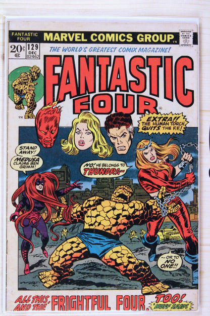 Fantastic Four #129 – Marvel (1972) 6.0 FN Joe Sinnott