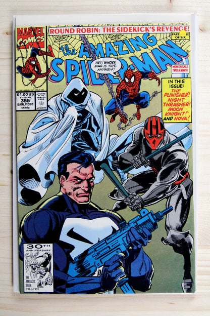 The Amazing Spider-Man #355 – Marvel (1991) 9.2 NM- Round Robin