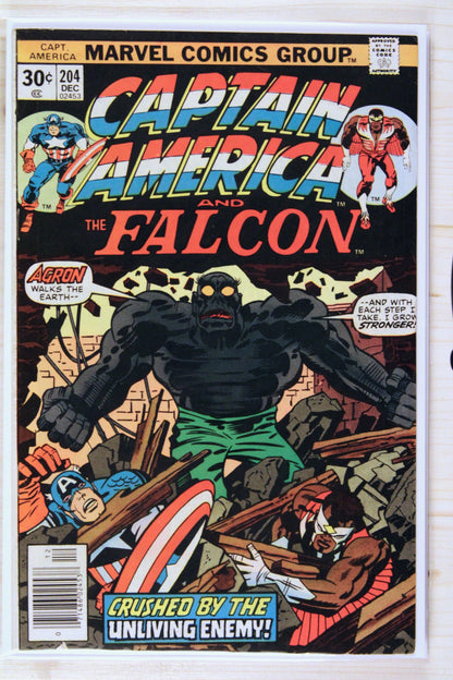 Captain America #204 – Marvel (1976) 7.0 FN/VF Jack Kirby story | Newsstand Edition