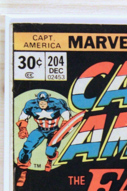 Captain America #204 – Marvel (1976) 7.0 FN/VF Jack Kirby story | Newsstand Edition