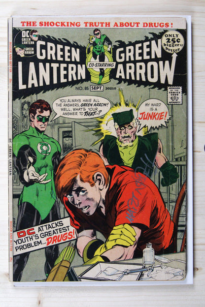 Green Lantern #85 – DC (1971) 4.5 VG+ Snowbirds Don't Fly | Neal Adams art | Signed Nodell