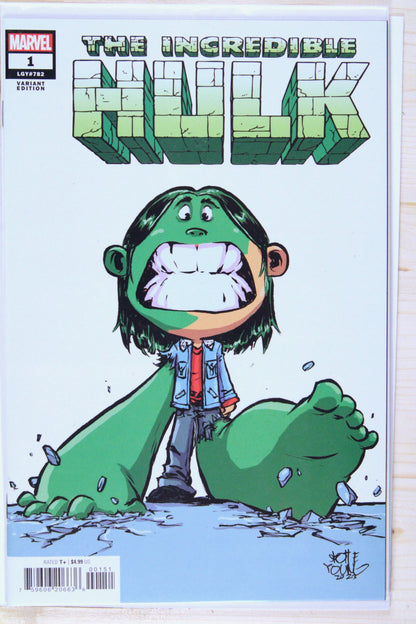 Incredible Hulk #1 – Marvel (2023) 9.6 NM+ Patrick Gleason cover | Skottie Young