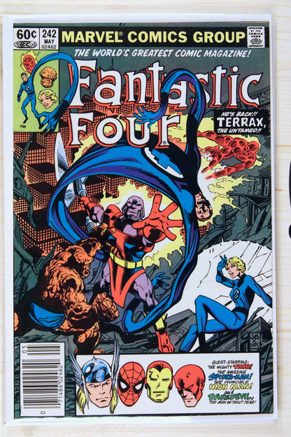 Fantastic Four #242 – Marvel (1982) 7.5 VF- John Byrne story | Terry Austin cover | Newsstand Edition