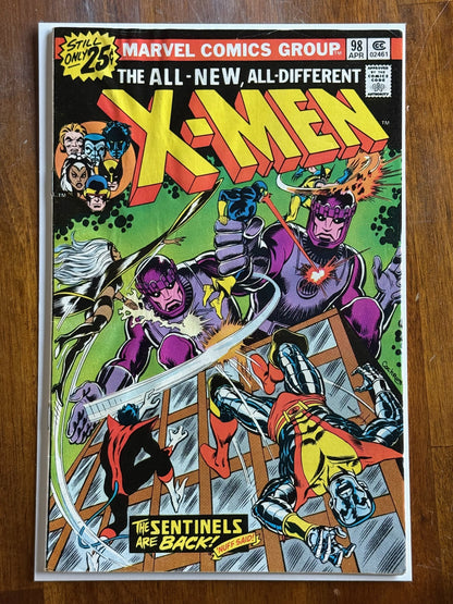 Uncanny X-Men #98 – Marvel (1976) 7.5 VF- Chris Claremont story | Stan Lee