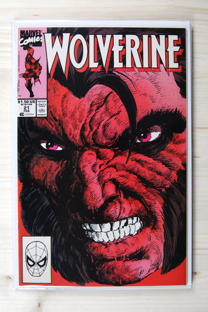 Wolverine #21 – Marvel (1990) 9.0 VF/NM John Byrne art | Klaus Janson