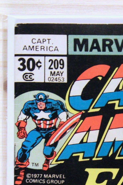 Captain America #209 – Marvel (1977) 6.0 FN Jack Kirby story | Newsstand Edition