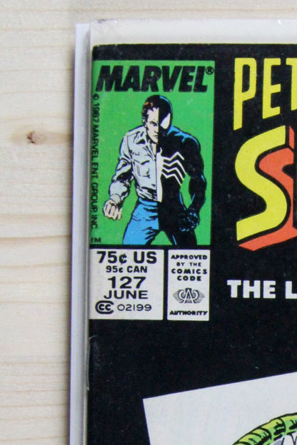Peter Parker, the Spectacular Spider-Man #127 – Marvel (1987) 7.0 FN/VF Newsstand