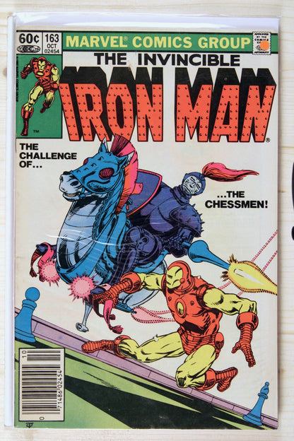 The Invincible Iron Man #163 – Marvel (1982) 7.0 FN/VF Newsstand Edition