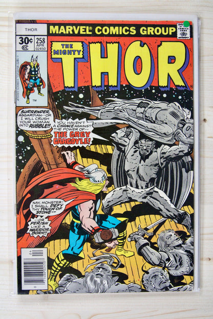 The Mighty Thor #258 – Marvel (1977) 8.0 VF "Thor" The Quest for Odin