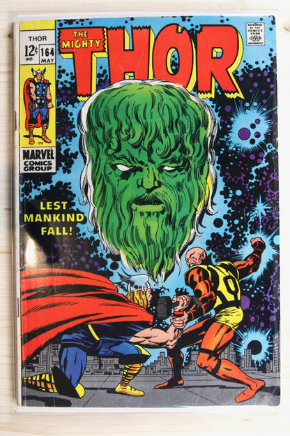 Thor #164 – Marvel (1969) 4.0 VG Jack Kirby art | Stan Lee story
