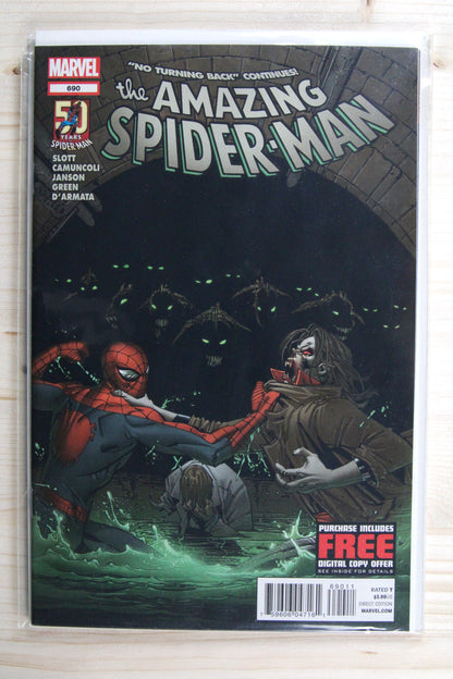 The Amazing Spider-Man #690 – Marvel (2012) 9.4 NM No Turning Back | Klaus Janson
