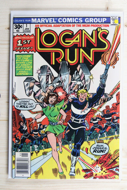 Logan's Run #1 – Marvel (1977) 9.2 NM- Klaus Janson