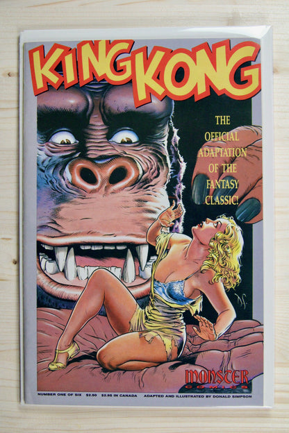 King Kong #1 – Monster (1990) 8.5 VF+ Dave Stevens Art