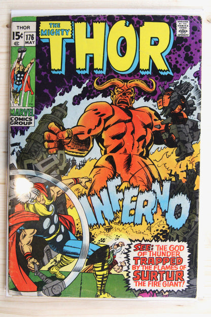 Thor #176 – Marvel (1970) 6.5 FN+ Jack Kirby art | Stan Lee story