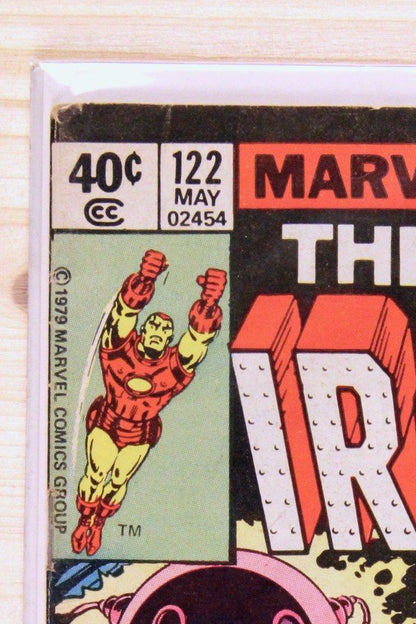 The Invincible Iron Man #122 – Marvel (1979) 5.5 FN- Newsstand Edition
