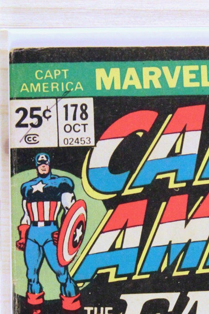 Captain America #178 – Marvel (1974) 4.0 VG Nomad | John Romita cover