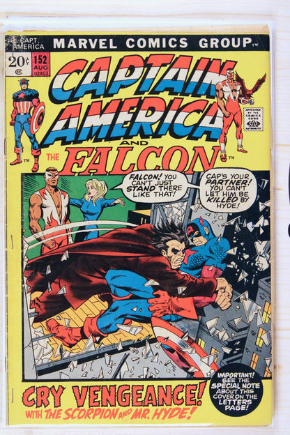 Captain America #152 – Marvel (1972) 3.5 VG- Stan Lee