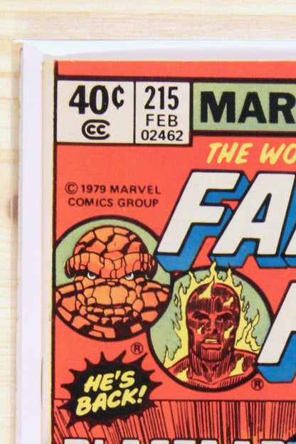 Fantastic Four #215 – Marvel (1980) 6.5 FN+ Joe Sinnott | John Byrne art | Newsstand Edition