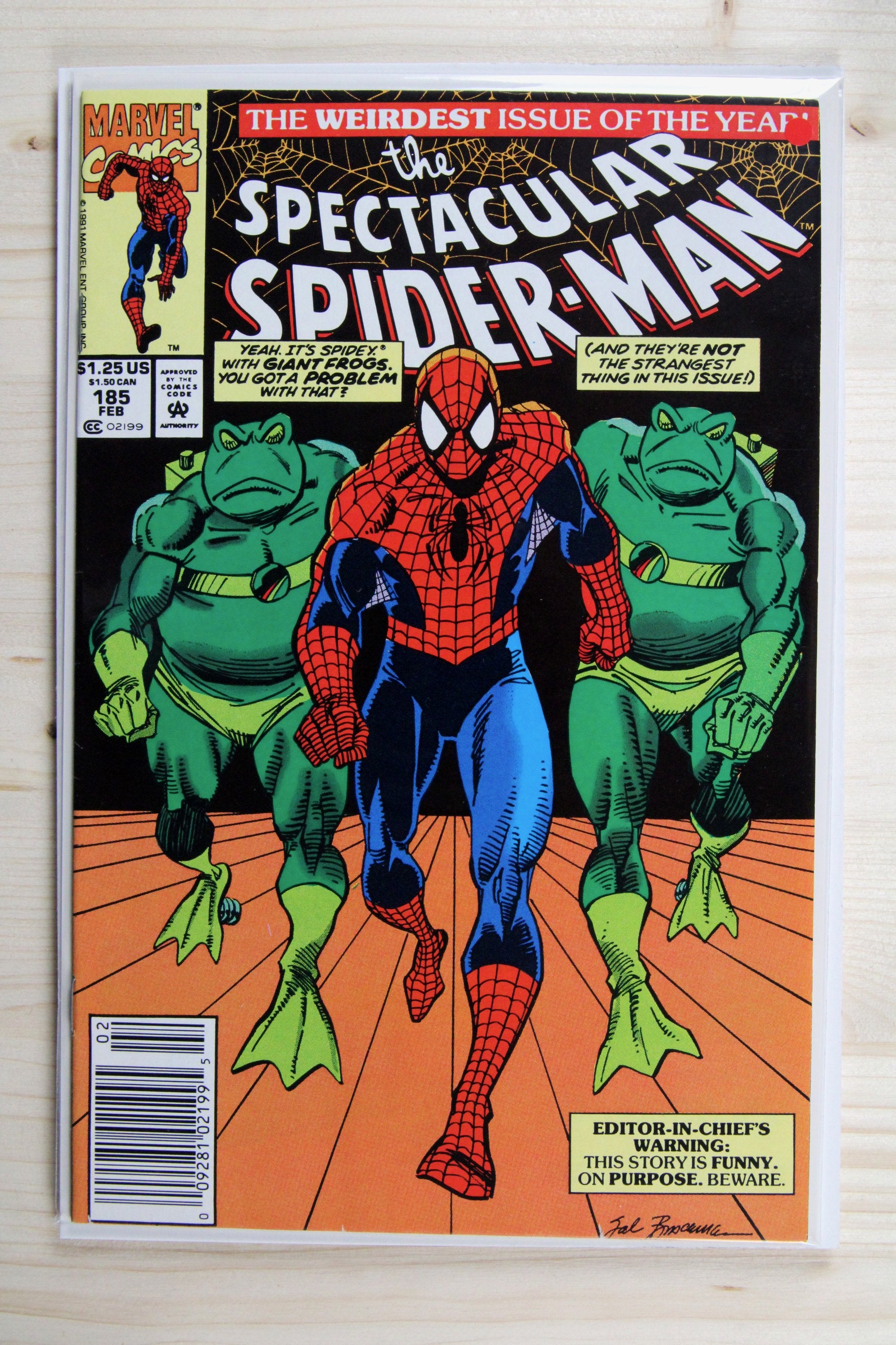 The Spectacular Spider-Man #185 – Marvel (1992) 9.2 NM- Newsstand