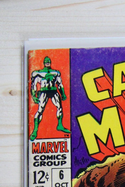 Captain Marvel #6 – Marvel (1968) 8.0 VF Stan Lee