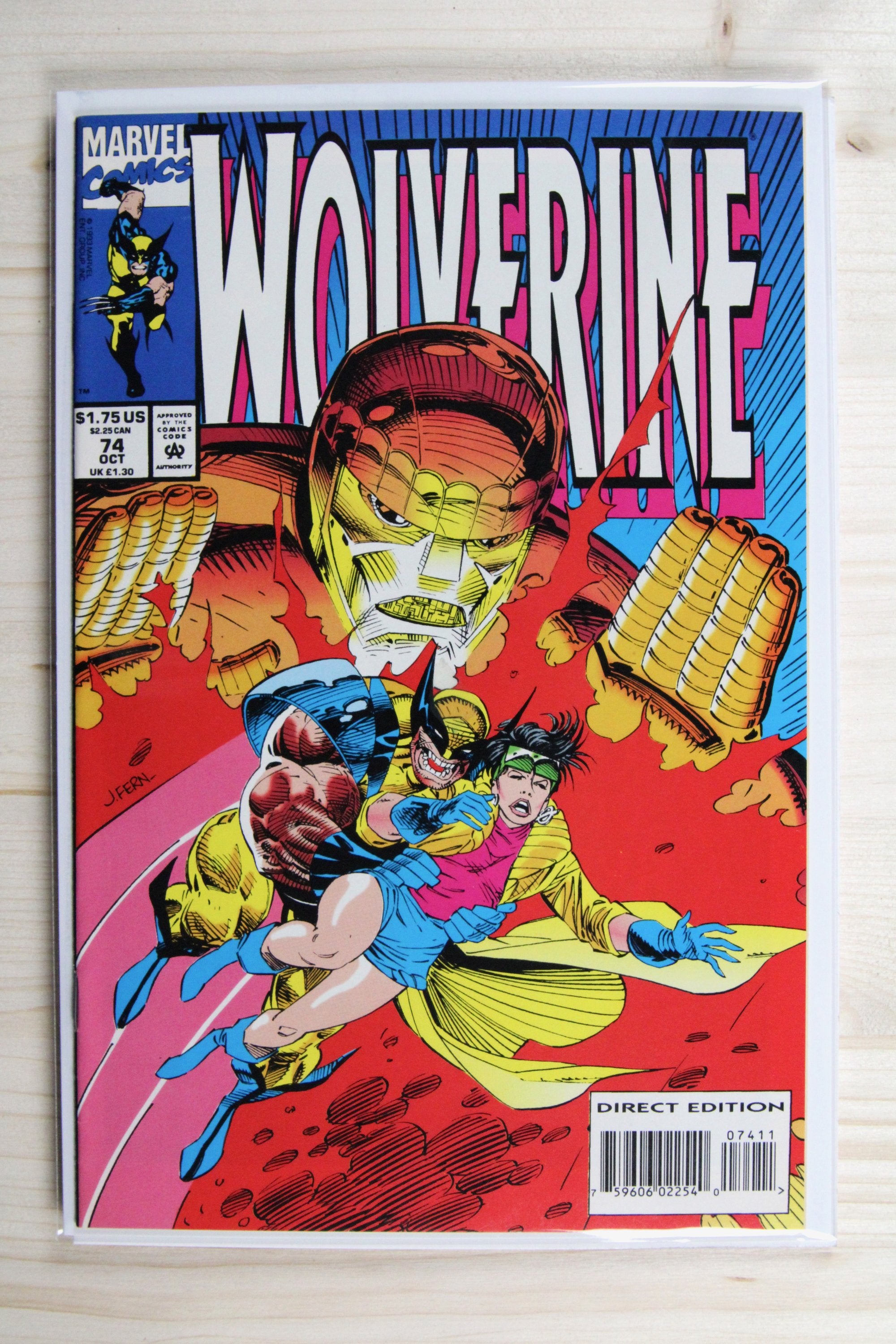 Wolverine #74 – Marvel (1993) 9.0 VF/NM The Lazarus Project | Jim Lee cover