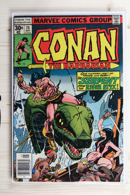 Conan the Barbarian #74 – Marvel (1977) 6.5 FN+ Newsstand Edition