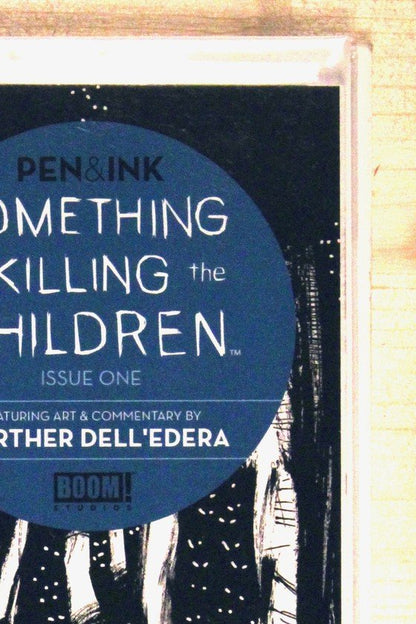 Something is Killing the Children #1 – Boom! Studios (2023) 9.6 NM+ James Tynion IV story | Pen & Ink Variant - featuring art & commentary by Werther Dell'Edera, black and white ink art edition