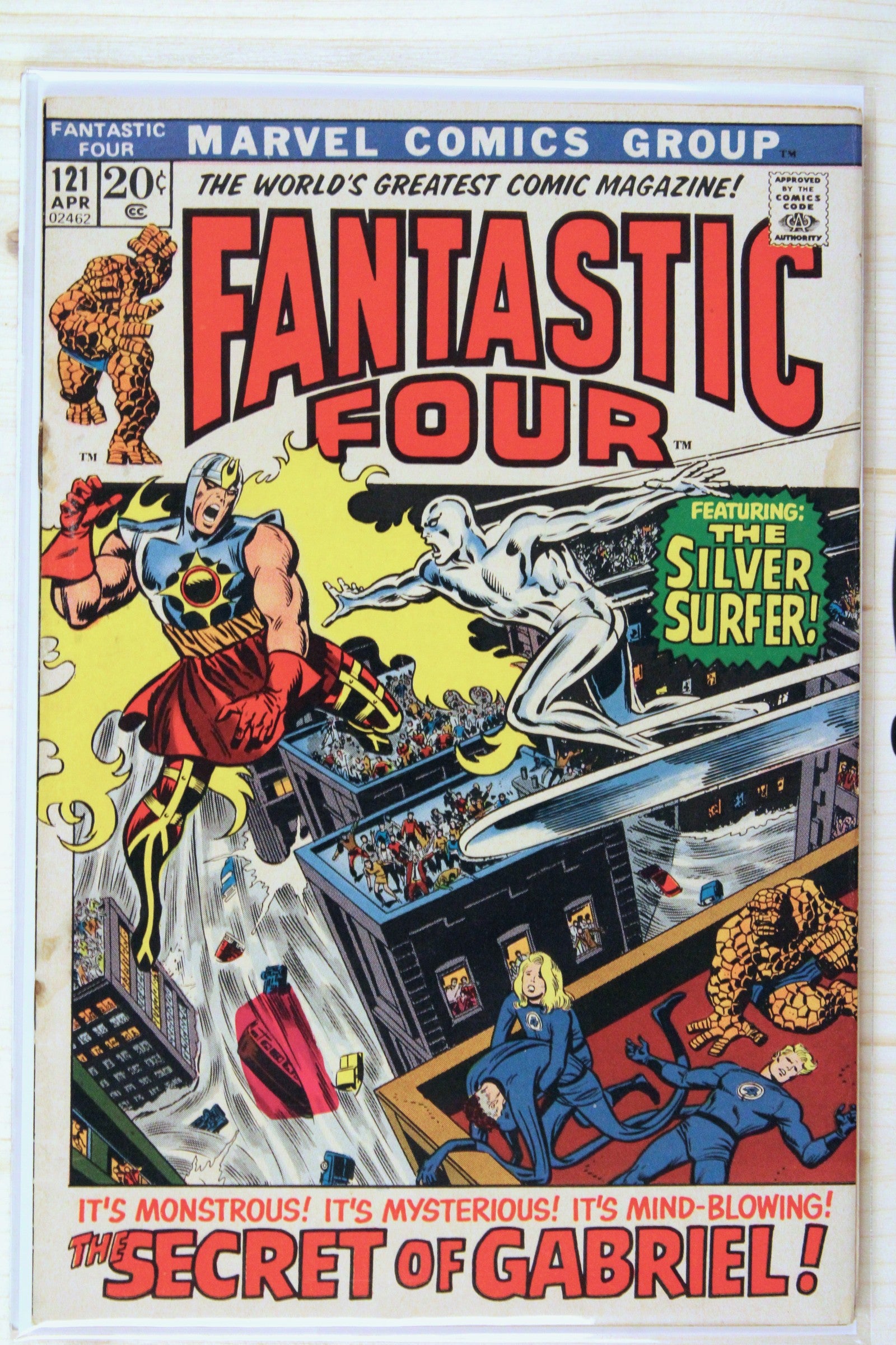 Fantastic Four #121 – Marvel (1972) 5.5 FN- Joe Sinnott | Stan Lee story