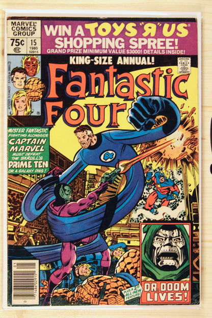 Fantastic Four King-Size Annual #15 – Marvel (1980) 7.5 VF- Newsstand Edition