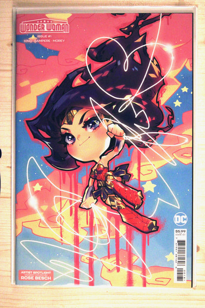Wonder Woman #1 – DC (2023) 9.6 NM+ Jim Lee cover | Scott Williams cover | Rose Besch