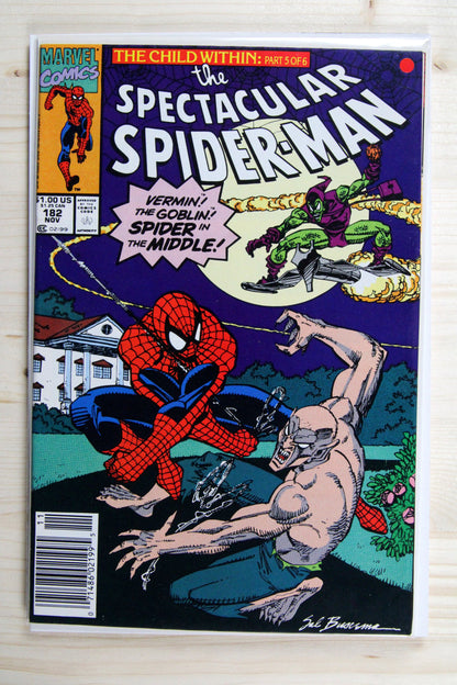 The Spectacular Spider-Man #182 – Marvel (1991) 9.2 NM- Newsstand