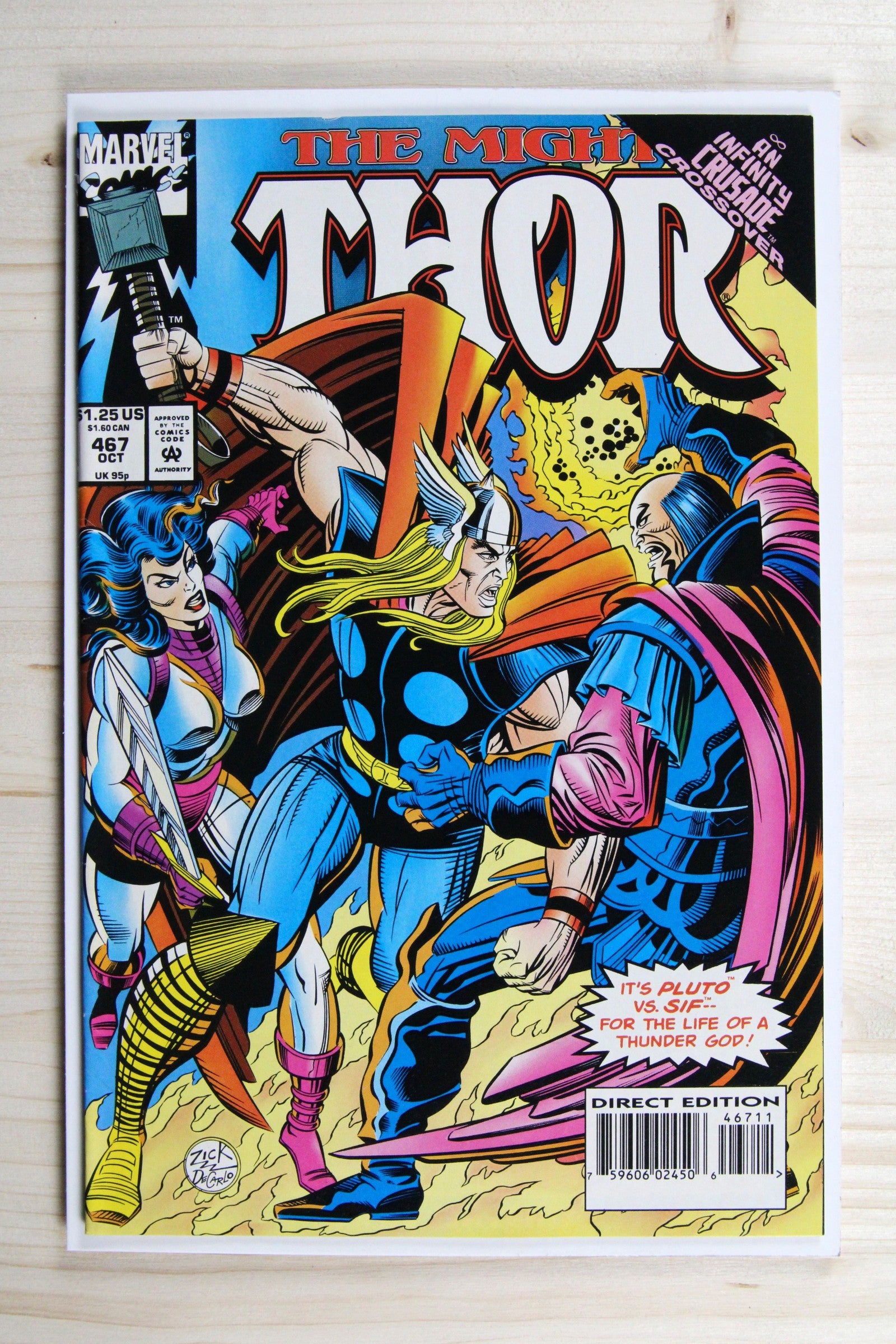 The Mighty Thor #467 – Marvel (1993) 9.0 VF/NM "Infinity Trilogy" Infinity Crusade | Direct Edition