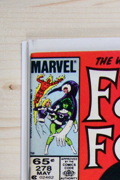 Fantastic Four #278 – Marvel (1985) 8.5 VF+ John Byrne story | Newsstand