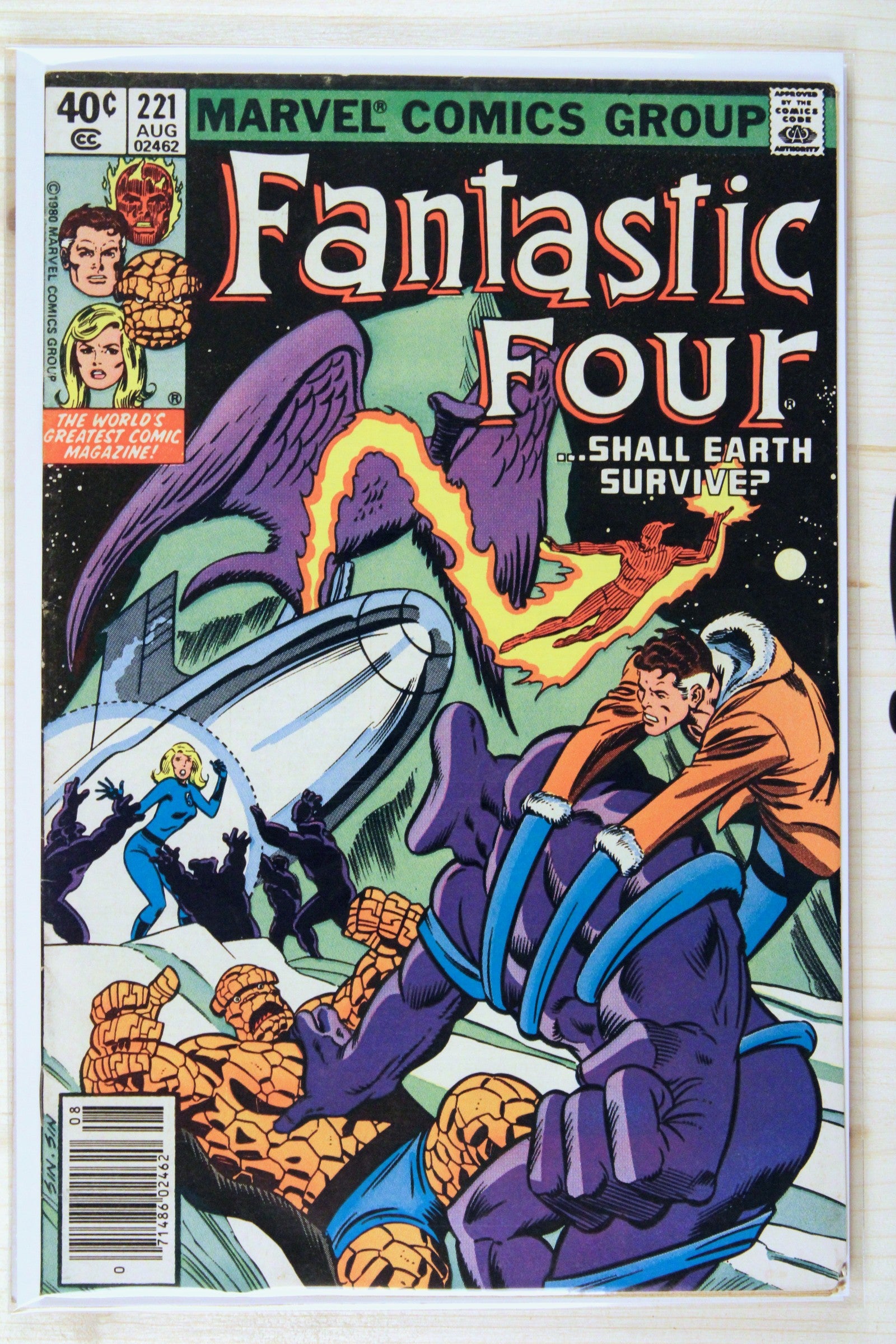 Fantastic Four #221 – Marvel (1980) 6.5 FN+ Joe Sinnott art | John Byrne story | Newsstand Edition