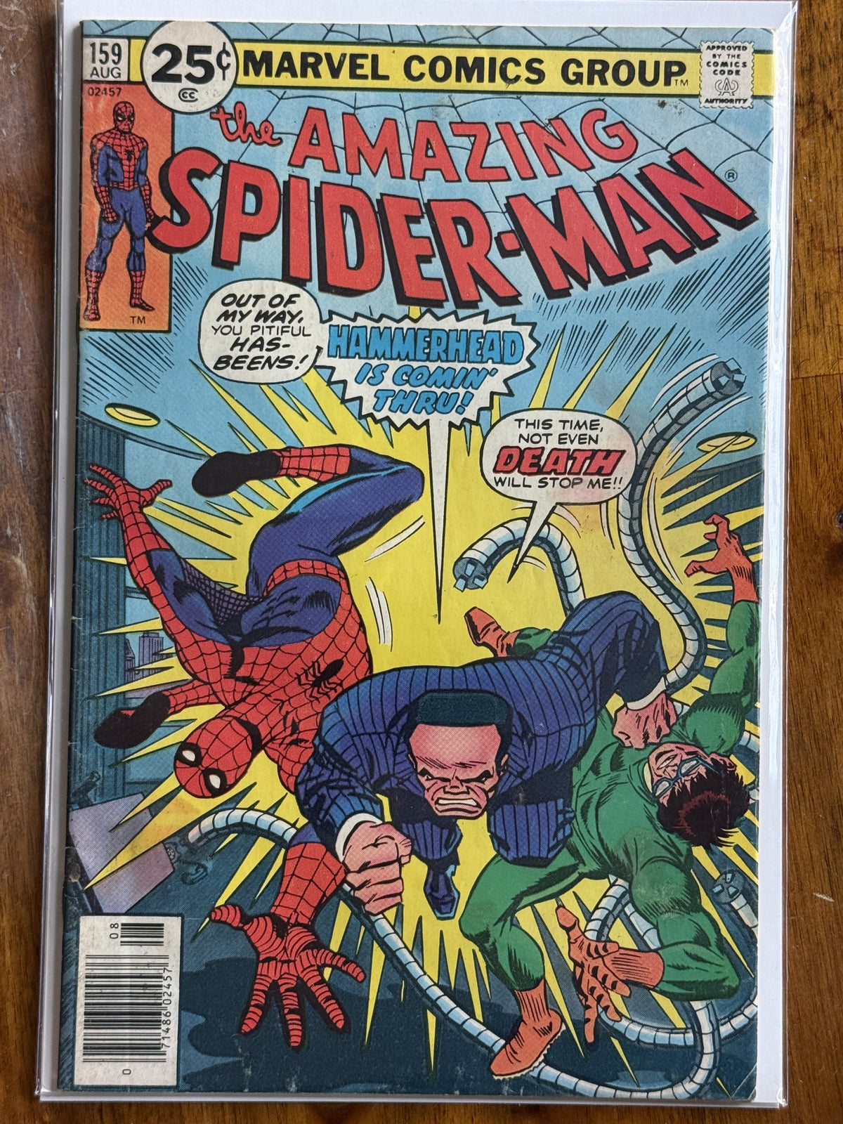 The Amazing Spider-Man #159 Newsstand Edition – Marvel (1976) 6.5 FN+