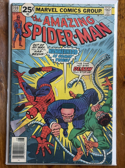 The Amazing Spider-Man #159 Newsstand Edition – Marvel (1976) 6.5 FN+
