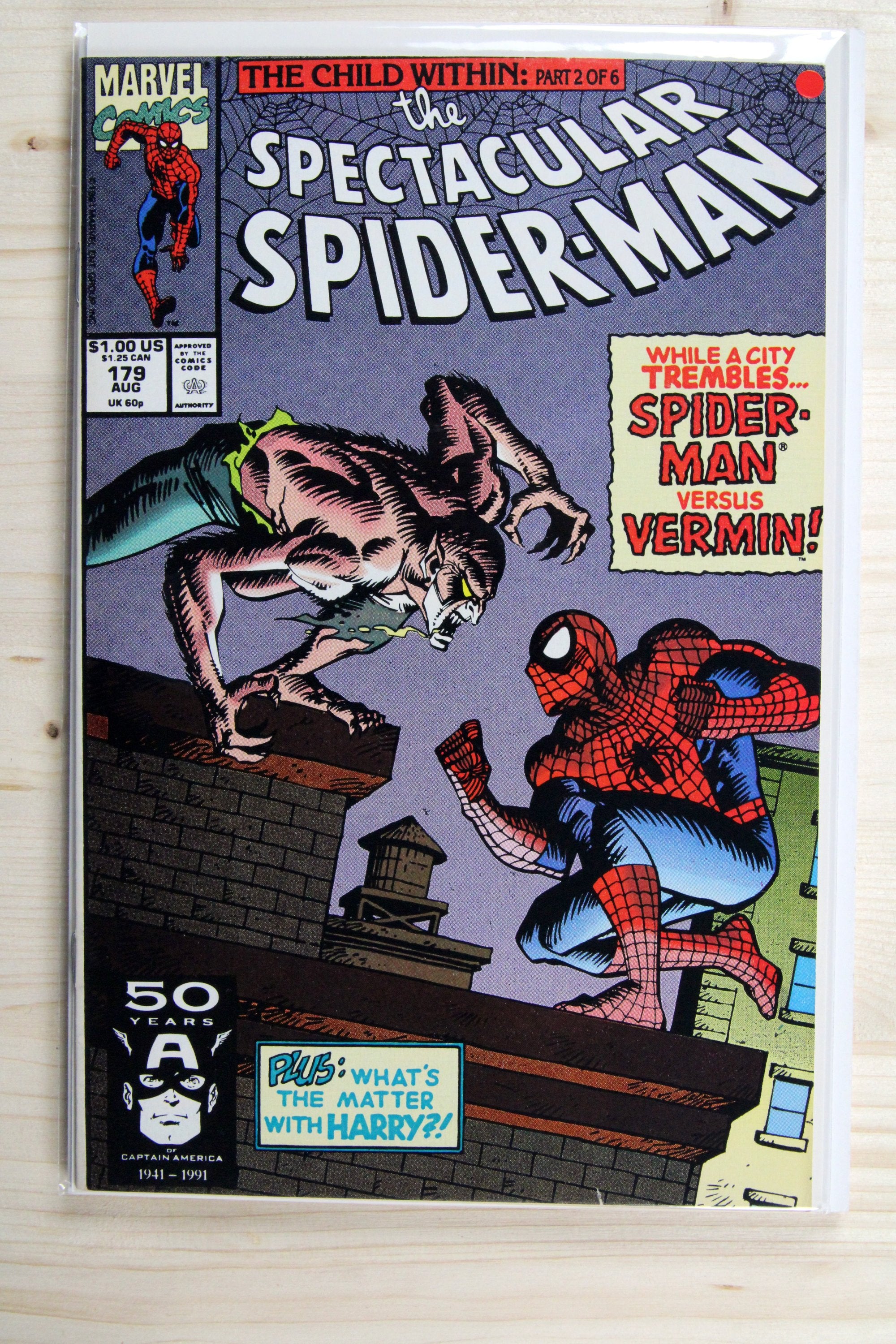 The Spectacular Spider-Man #179 – Marvel (1991) 9.2 NM-