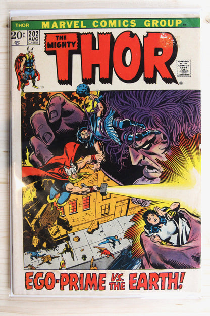 Thor #202 – Marvel (1972) 5.5 FN- Stan Lee