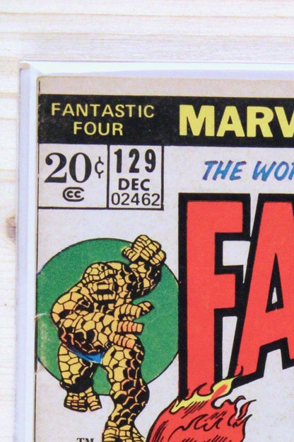 Fantastic Four #129 – Marvel (1972) 5.5 FN- Joe Sinnott