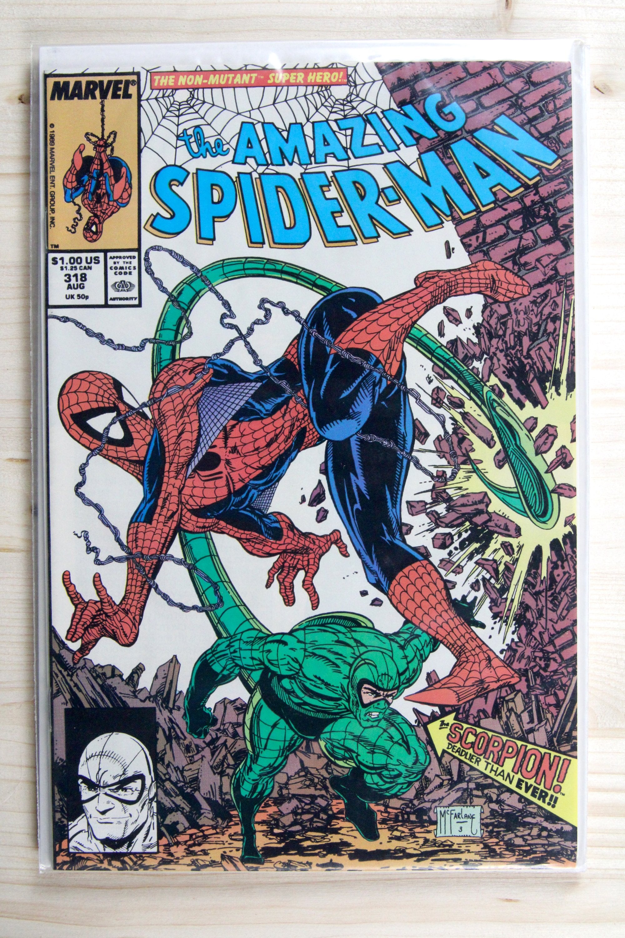 The Amazing Spider-Man #318 – Marvel (1989) 9.6 NM+ Todd McFarlane art